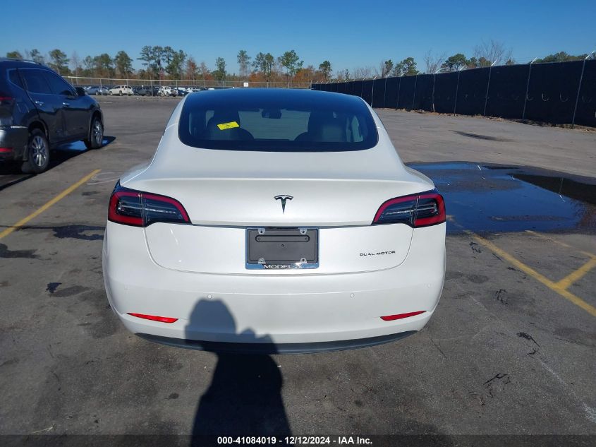 2021 Tesla Model 3 Long Range Dual Motor All-Wheel Drive VIN: 5YJ3E1EB3MF902079 Lot: 41084019