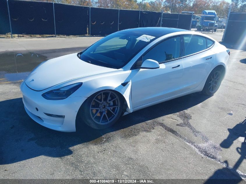 VIN 5YJ3E1EB3MF902079 2021 Tesla Model 3, Long Rang... no.2