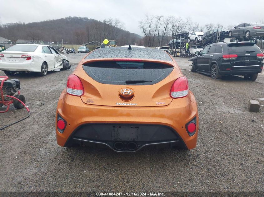 2014 HYUNDAI VELOSTER TURBO W/BLACK - KMHTC6AE7EU203982