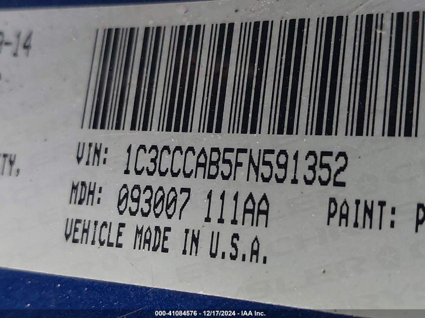 VIN 1C3CCCAB5FN591352 2015 Chrysler 200, Limited no.9