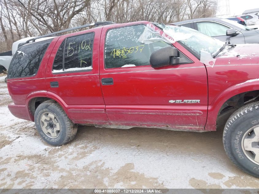 2004 Chevrolet Blazer Ls VIN: 1GNDT13XX4K151162 Lot: 41085037