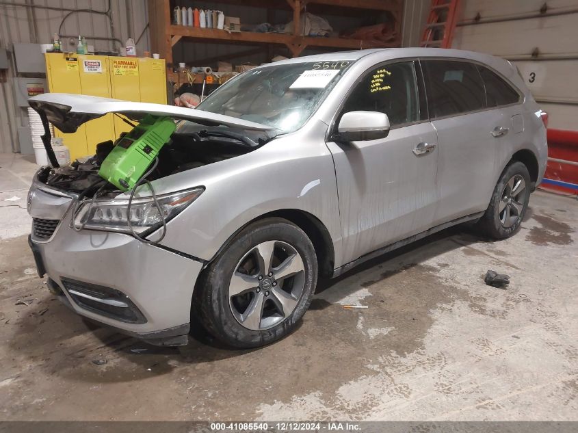 VIN 5FRYD4H22EB049776 2014 Acura MDX no.2