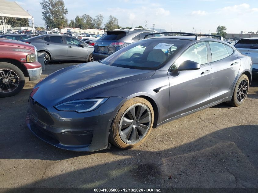 VIN 5YJSA1E50NF482719 2022 Tesla Model S, Dual Moto... no.2