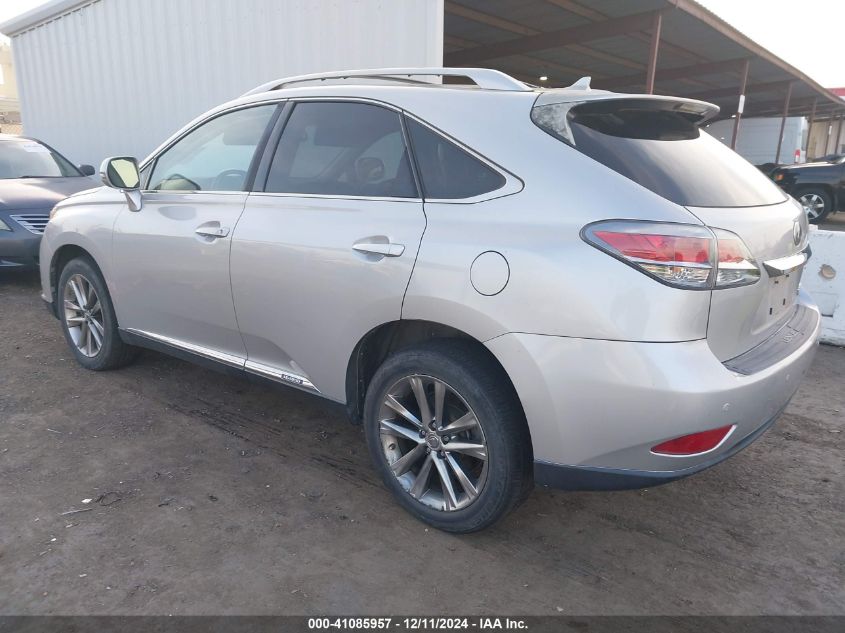 VIN JTJBC1BA4D2059054 2013 Lexus RX, 450H no.3