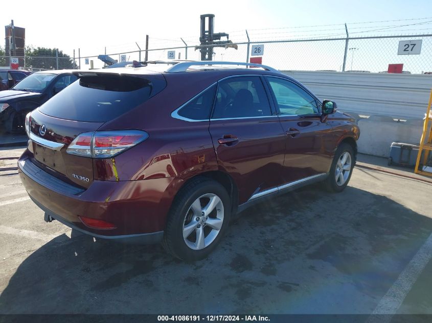 VIN 2T2BK1BA4DC179567 2013 Lexus RX, 350 no.4