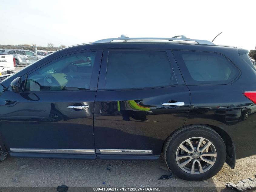 2015 Nissan Pathfinder Sl VIN: 5N1AR2MNXFC715415 Lot: 41086217