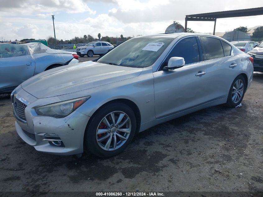 VIN JN1BV7AP2EM685118 2014 INFINITI Q50 no.2