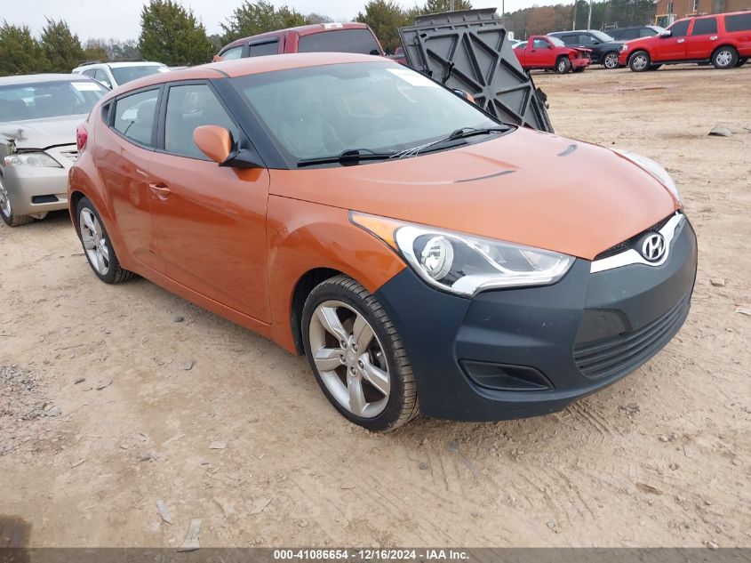 VIN KMHTC6ADXDU102814 2013 Hyundai Veloster, Base W... no.1