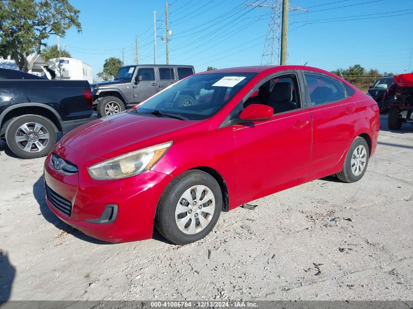 VIN KMHCT4AE5GU072736 2016 Hyundai Accent, SE no.2