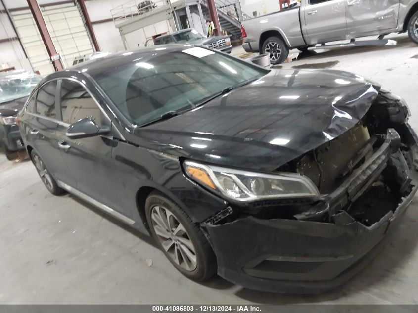 VIN 5NPE34AFXGH432678 2016 Hyundai Sonata, Sport no.1