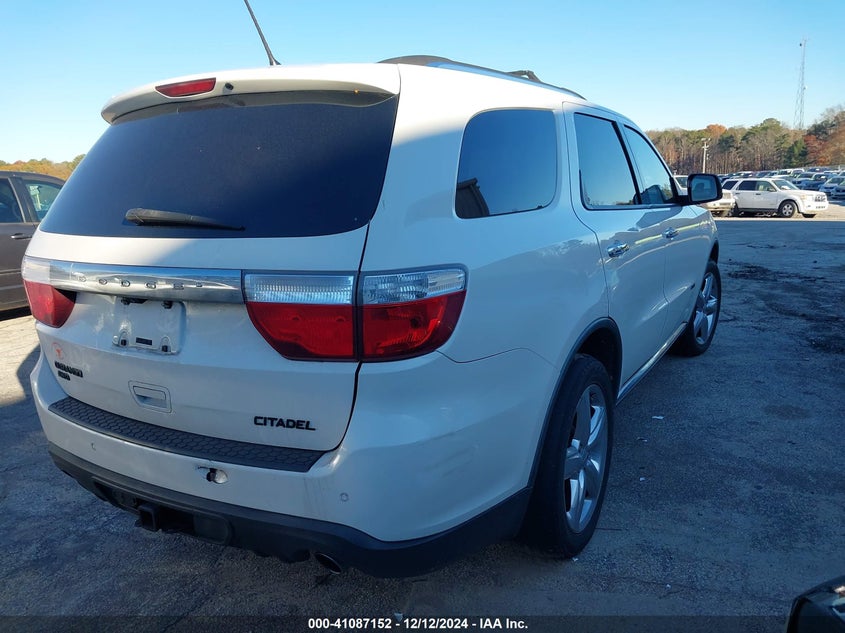 Vin: 1d4se5gt7bc595506, lot: 41577271, dodge durango citadel 20114