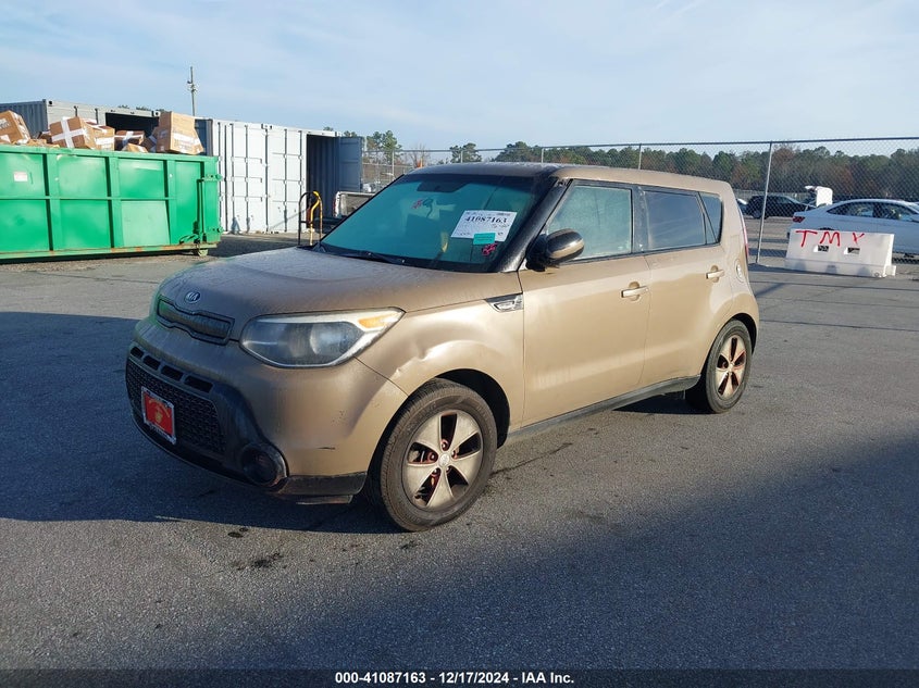 Vin: kndjn2a22e7071930, lot: 41577282, kia soul 20142