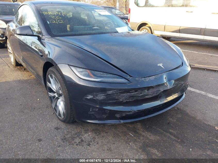 2024 Tesla Model 3 Long Range Dual Motor All-Wheel Drive VIN: 5YJ3E1EB8RF788376 Lot: 41087470