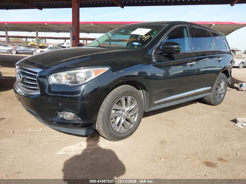 VIN 5N1AL0MMXDC309547 2013 Infiniti JX35 no.2