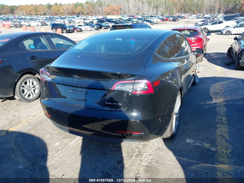 2020 Tesla Model 3 Long Range Dual Motor All-Wheel Drive VIN: 5YJ3E1EB8LF600849 Lot: 41087689