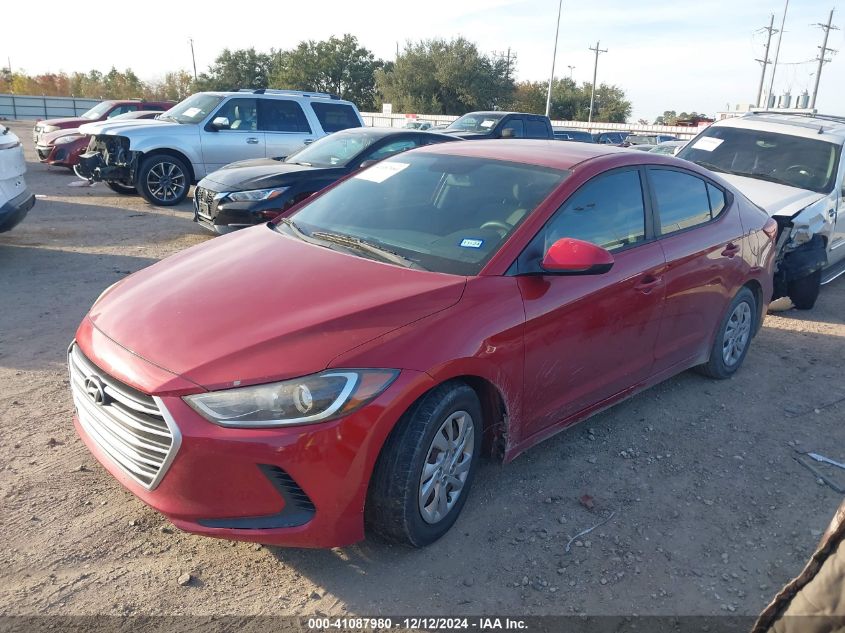 VIN KMHD74LF5HU114872 2017 Hyundai Elantra, SE no.2