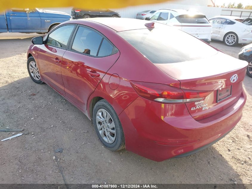 VIN KMHD74LF5HU114872 2017 Hyundai Elantra, SE no.3