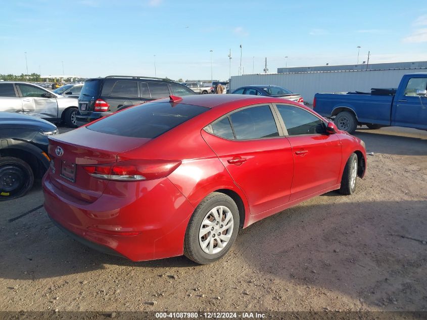 VIN KMHD74LF5HU114872 2017 Hyundai Elantra, SE no.4