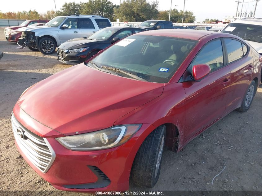 VIN KMHD74LF5HU114872 2017 Hyundai Elantra, SE no.6