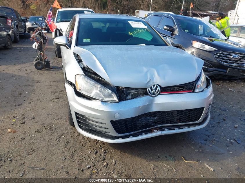 2017 VOLKSWAGEN GOLF GTI AUTOBAHN 4-DOOR/S 4-DOOR/SE 4-DOOR/SPORT 4-DOOR - 3VW4T7AUXHM072753