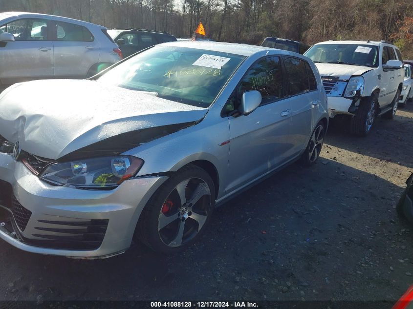 2017 VOLKSWAGEN GOLF GTI AUTOBAHN 4-DOOR/S 4-DOOR/SE 4-DOOR/SPORT 4-DOOR - 3VW4T7AUXHM072753