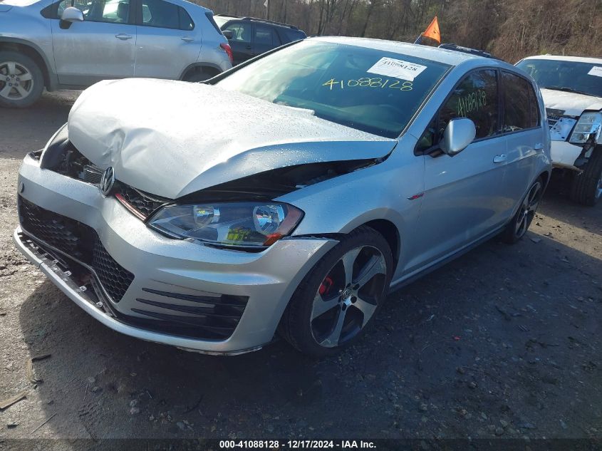 2017 VOLKSWAGEN GOLF GTI AUTOBAHN 4-DOOR/S 4-DOOR/SE 4-DOOR/SPORT 4-DOOR - 3VW4T7AUXHM072753