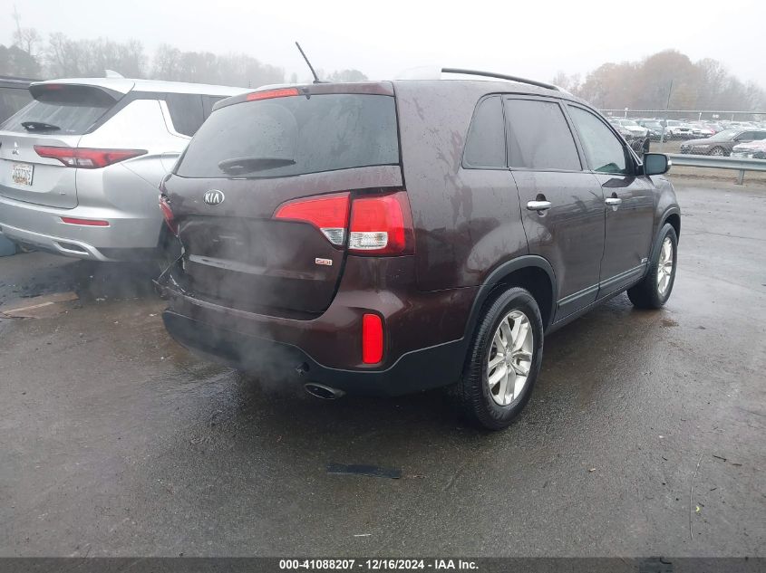 VIN 5XYKTDA79FG605205 2015 KIA Sorento, Lx V6 no.4