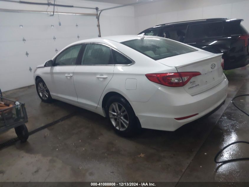 VIN 5NPE24AF9GH298796 2016 Hyundai Sonata, SE no.3