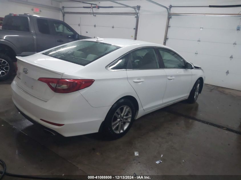 VIN 5NPE24AF9GH298796 2016 Hyundai Sonata, SE no.4