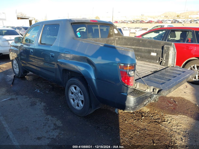 2007 HONDA RIDGELINE VIN: 2HJYK16557H524333
