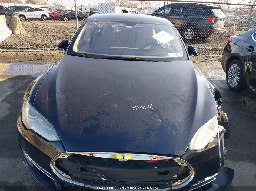 2014 Tesla Model S P85 VIN: 5YJSA1H14EFP37557 Lot: 41089065