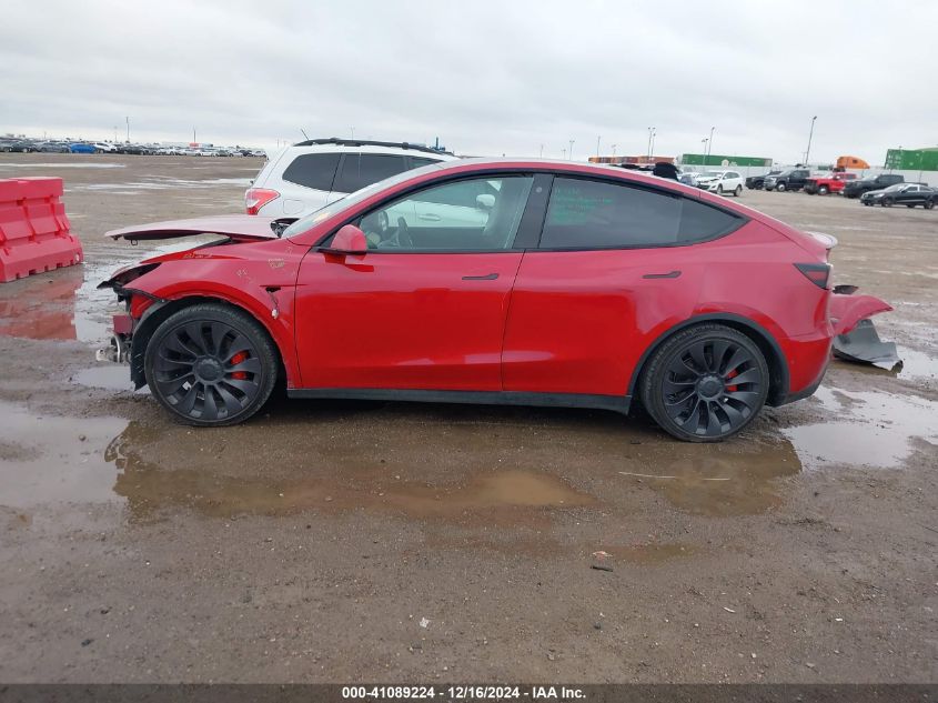 2022 Tesla Model Y Performance Dual Motor All-Wheel Drive VIN: 7SAYGDEF1NF382392 Lot: 41089224