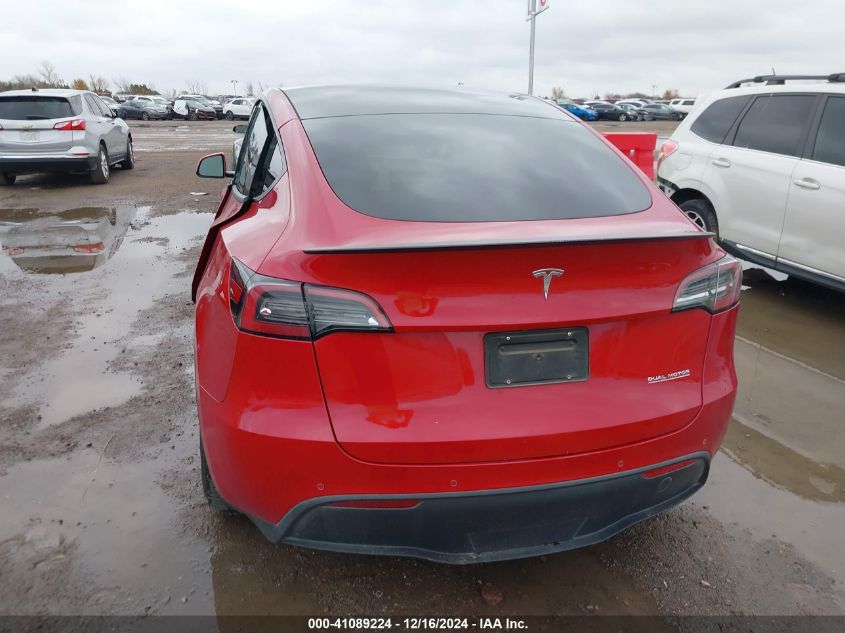 2022 Tesla Model Y Performance Dual Motor All-Wheel Drive VIN: 7SAYGDEF1NF382392 Lot: 41089224