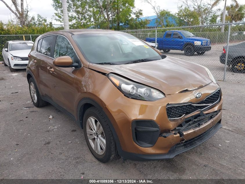 VIN KNDPM3AC7J7331616 2018 KIA Sportage, LX no.1