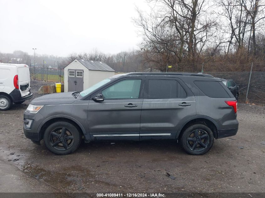 2017 Ford Explorer Xlt VIN: 1FM5K8D88HGD46746 Lot: 41089411