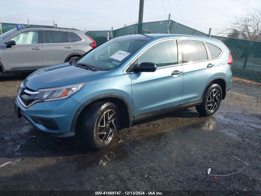 VIN 2HKRM4H48GH711534 2016 Honda CR-V, SE no.2