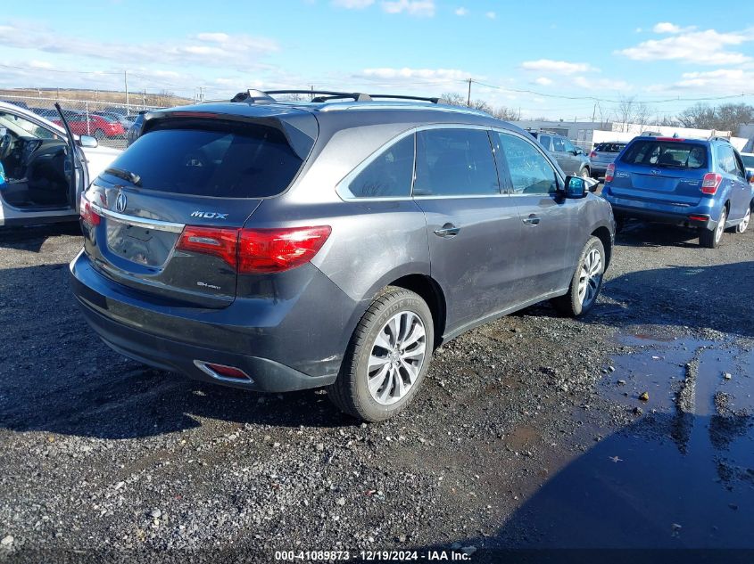 VIN 5FRYD4H42EB003396 2014 ACURA MDX no.4