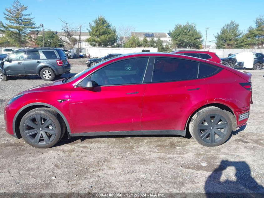 2024 Tesla Model Y Long Range Dual Motor All-Wheel Drive VIN: 7SAYGDEEXRA286352 Lot: 41089950