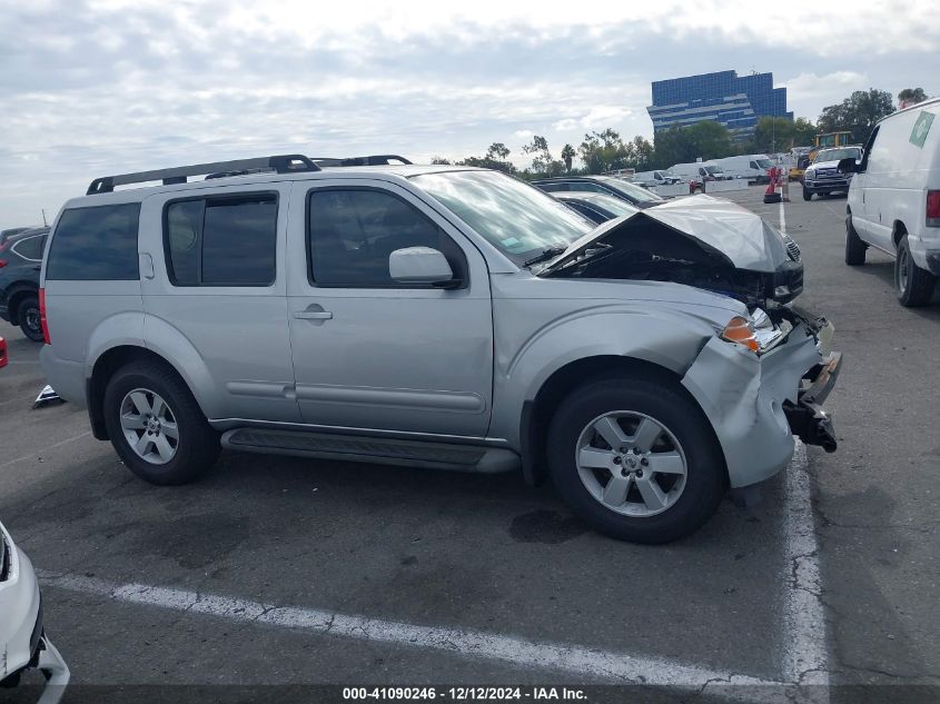 2008 Nissan Pathfinder Se VIN: 5N1AR18U78C644687 Lot: 41090246