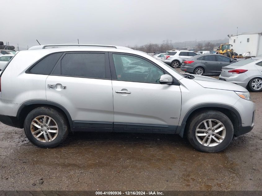 2015 Kia Sorento Lx V6 VIN: 5XYKTDA70FG554967 Lot: 41090936