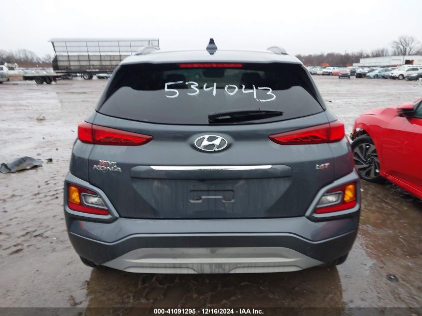 2020 Hyundai Kona Limited VIN: KM8K33A56LU534043 Lot: 41091295