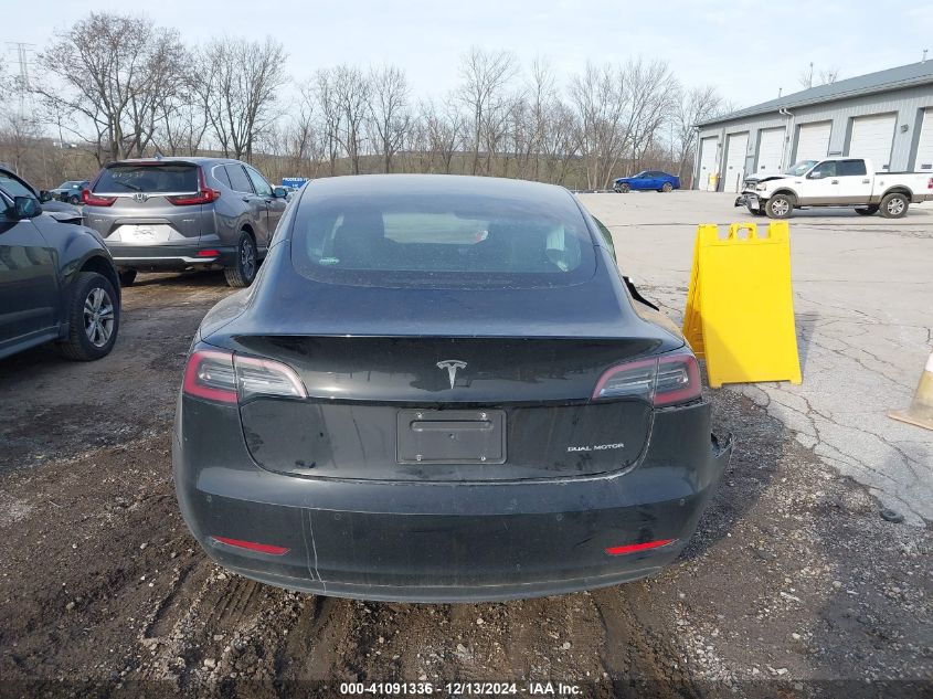 2019 Tesla Model 3 Long Range/Performance VIN: 5YJ3E1EB5KF194091 Lot: 41091336