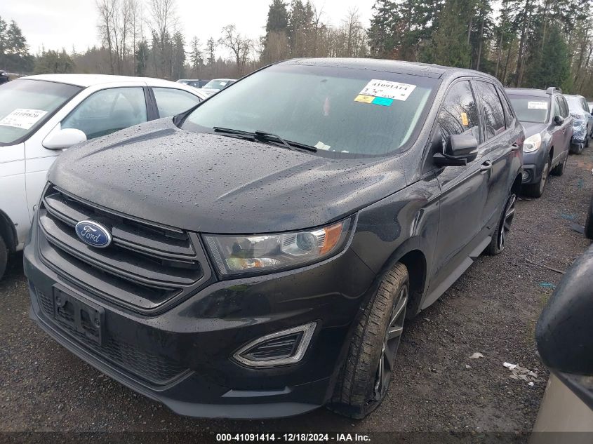 VIN 2FMTK4AP2FBC35545 2015 FORD EDGE no.2