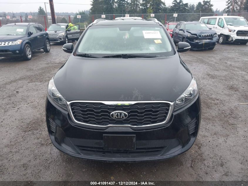 2019 Kia Sorento 2.4L Lx VIN: 5XYPG4A39KG567668 Lot: 41091437