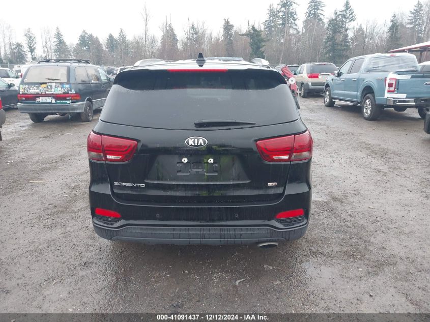 2019 Kia Sorento 2.4L Lx VIN: 5XYPG4A39KG567668 Lot: 41091437