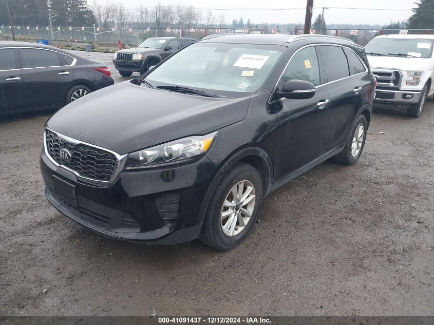 2019 Kia Sorento 2.4L Lx VIN: 5XYPG4A39KG567668 Lot: 41091437