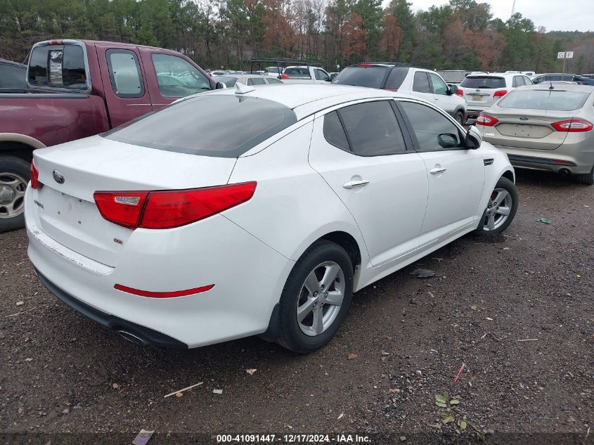 VIN 5XXGM4A76EG324968 2014 KIA Optima, LX no.4