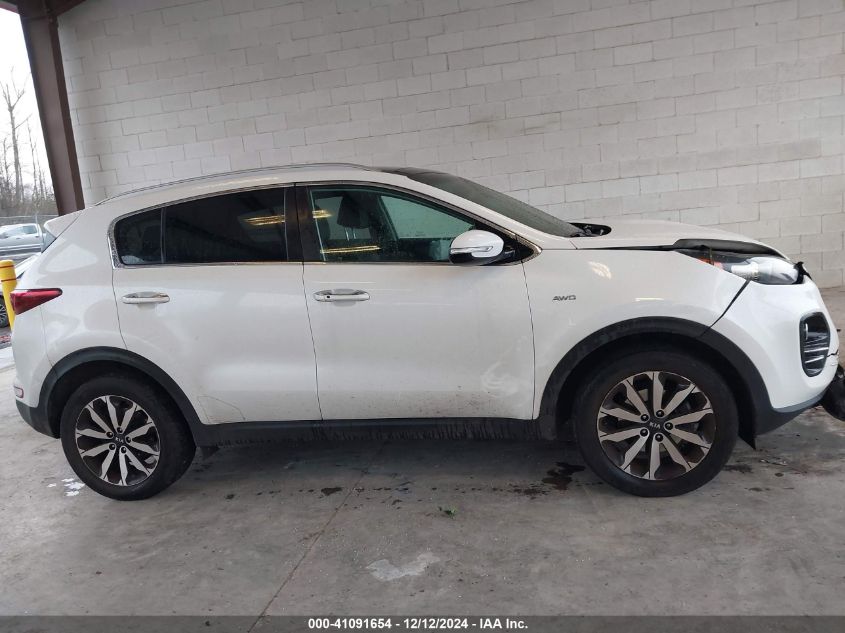 2017 Kia Sportage Ex VIN: KNDPNCAC4H7053202 Lot: 41091654