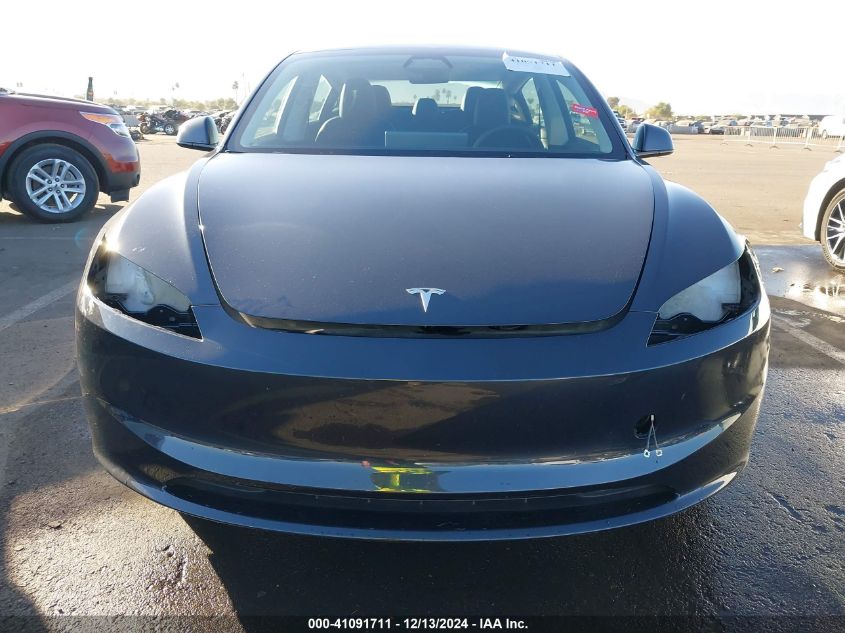 2024 Tesla Model 3 Long Range Dual Motor All-Wheel Drive/Rear-Wheel Drive VIN: 5YJ3E1EA1RF762354 Lot: 41091711