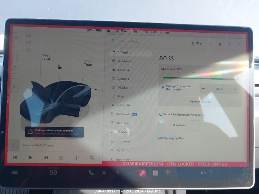 2024 TESLA MODEL 3 VIN: 5YJ3E1EA1RF762354
